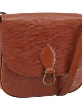LOUIS VUITTON Epi Saint Cloud GM Shoulder Bag Brown M52193 LV Auth 165452